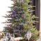 Glitzhome® 7.5ft Pre-Lit Green Full Fir Artificial Christmas Tree, Multicolor LED Lights